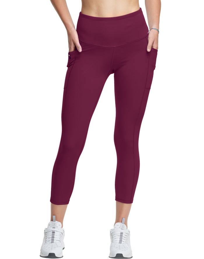 Champion Absolute 3/4 Pocket - Naisten TummanVioletit Legginsit - Suomi 8671935-BR